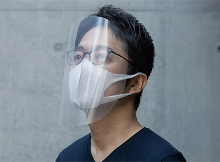 「フェイスシールド Easy-to-make FACE SHIELD （2020）」の写真
