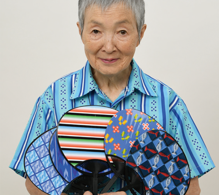 ご自身でデザインしたエクセルアートの団扇