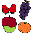 いろいろなくだもの