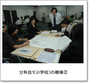 分科会1(小学校)の模様(2)