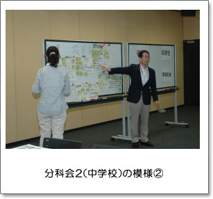 分科会2(中学校)の模様(2)